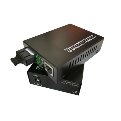 百兆光纤收发器 单模双纤20KM 10/100M